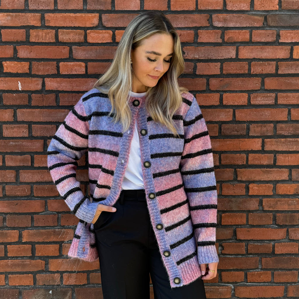 PULZ - CARDIGAN  - MARINA 50208185 - CALYPSO CORAL