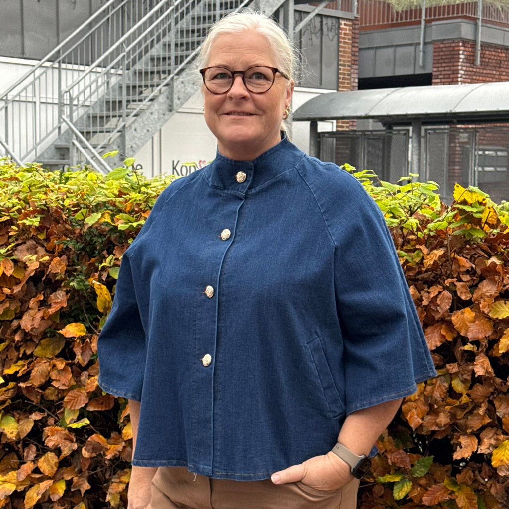 MARTA DU CHATEAU - JAKKE - ARWEN 248370J - MEDIUM BLUE DENIM