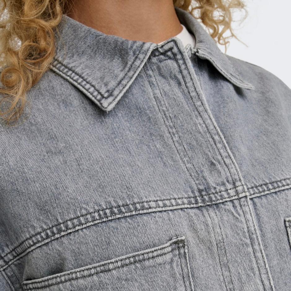 ONLY - SKJORTE - EMMIE 15336153 - MEDIUM GREY DENIM