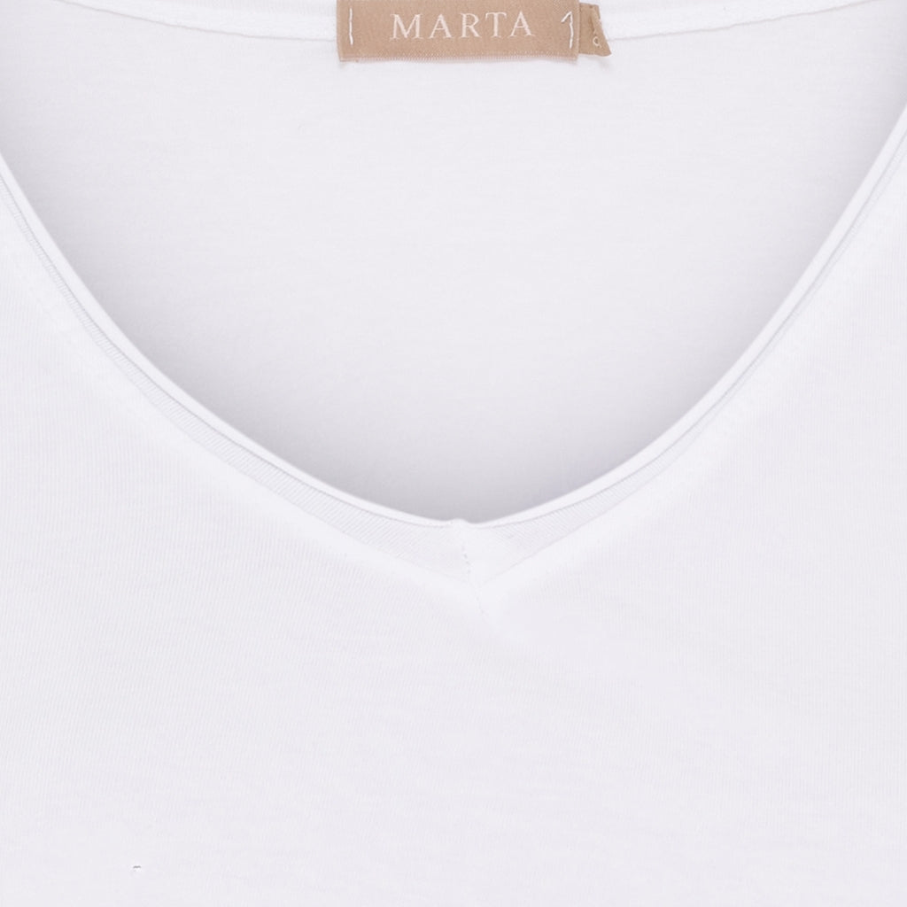MARTA DU CHATEAU - T-SHIRT - JANNA 2436 - HVID