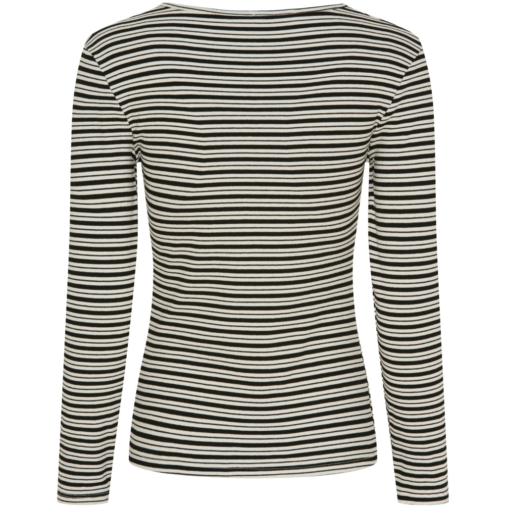 MARTA DU CHATEAU - BLUSE - CHRISTEL 6452 - BLACK/CREAM