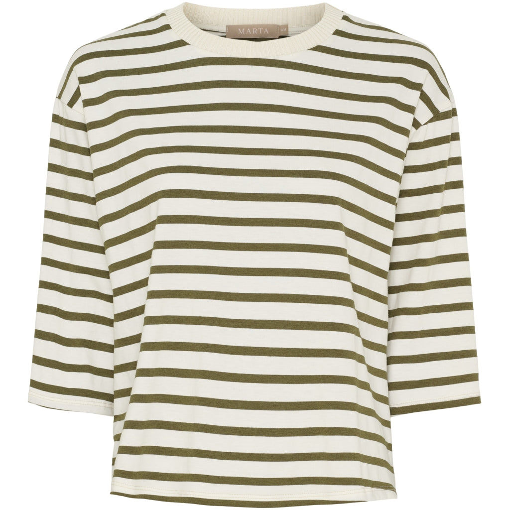 MARTA DU CHATEAU - T-SHIRT - BROOKLYN 58351 - BEIGE/MILITARY