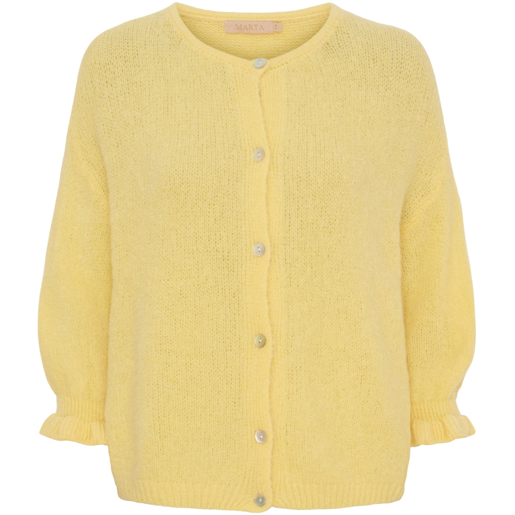 MARTA DU CHATEAU - CARDIGAN - JULIANA 2413 - YELLOW