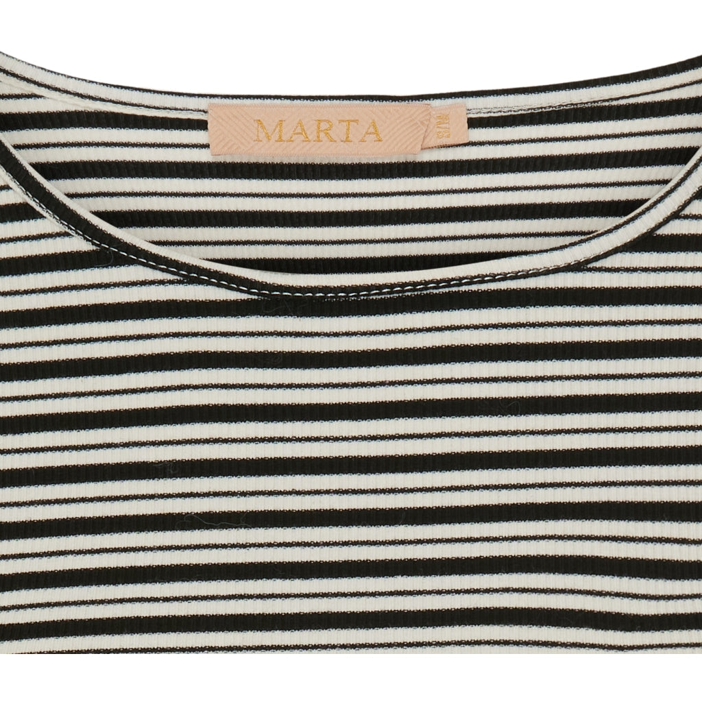 MARTA DU CHATEAU - BLUSE - CHRISTEL 6452 - BLACK/CREAM