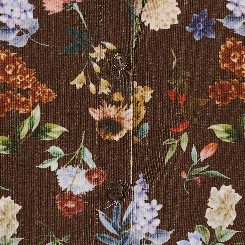 MARTA DU CHATEAU - SKJORTE - MAGNOLIA 258042V - BROWN PRINT