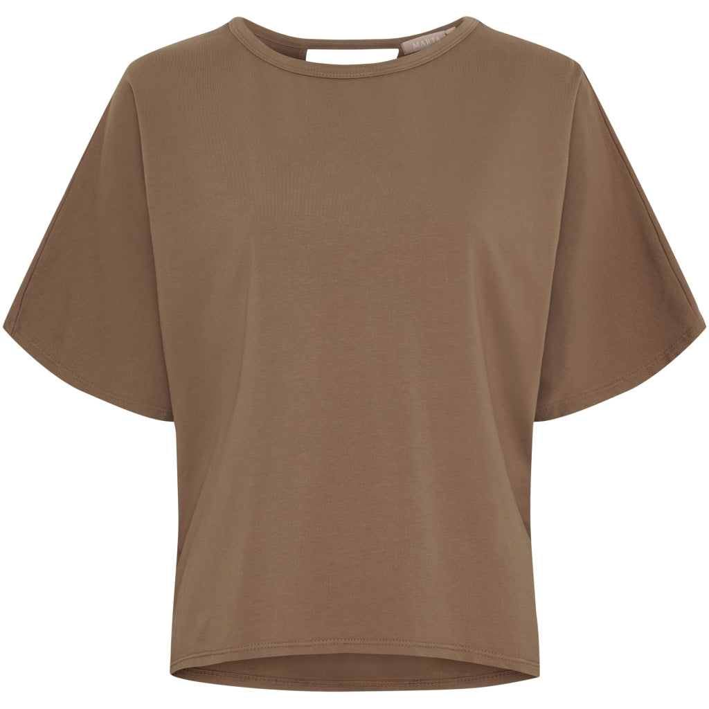 MARTA DU CHATEAU - T-SHIRT - TINKA 258635 - DARK CAMELO