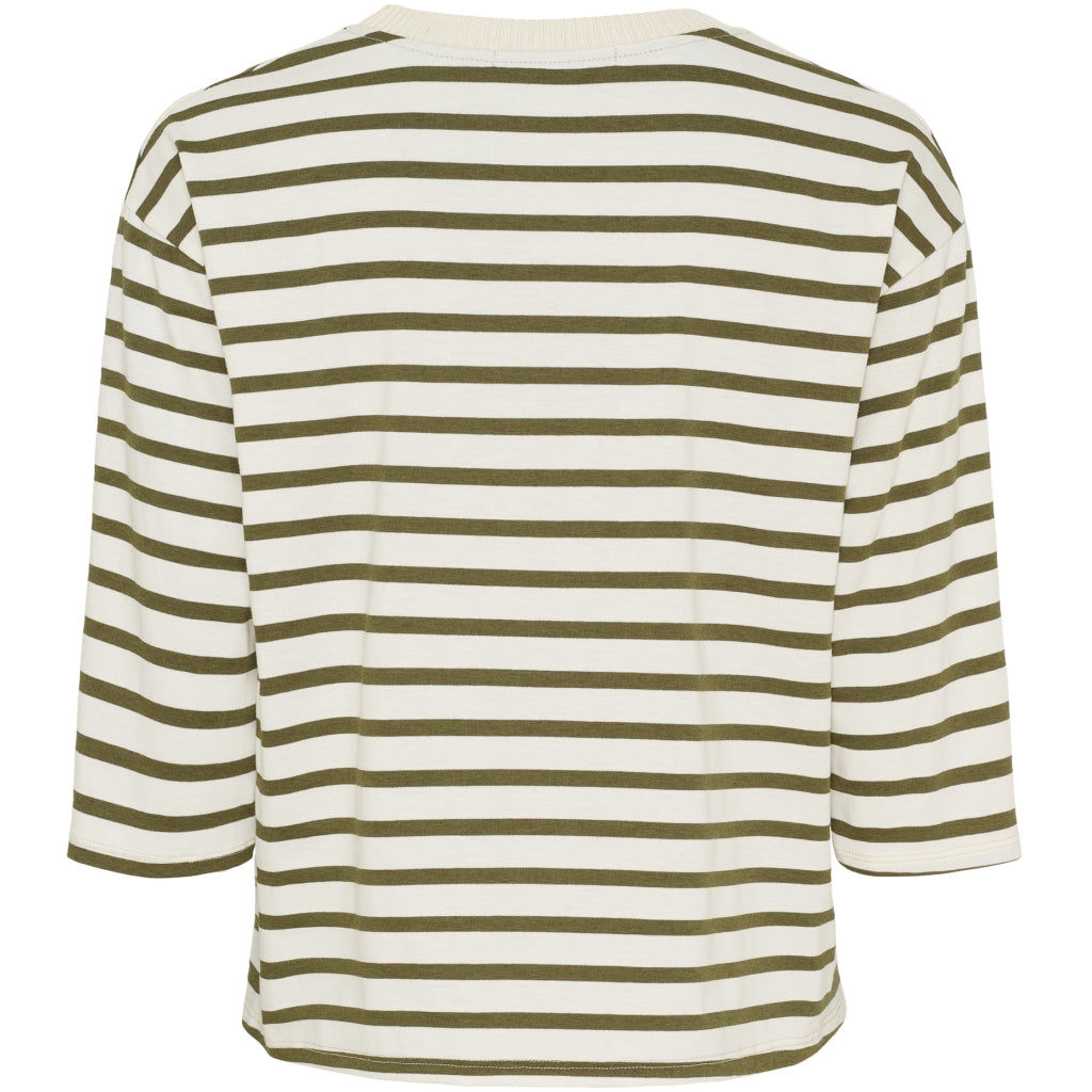 MARTA DU CHATEAU - T-SHIRT - BROOKLYN 58351 - BEIGE/MILITARY