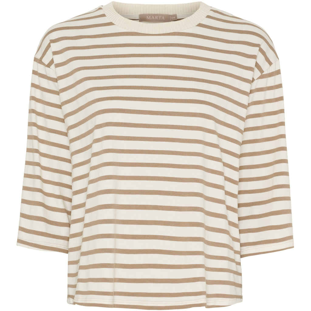 MARTA DU CHATEAU - T-SHIRT - BROOKLYN 58351 - BEIGE/FANGO