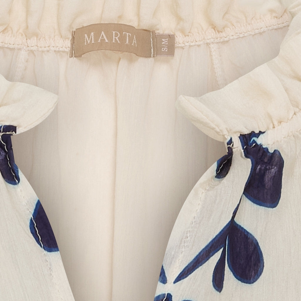 MARTA DU CHATEAU - SKJORTE - CLARY 003 - BLUEV4058TPI
