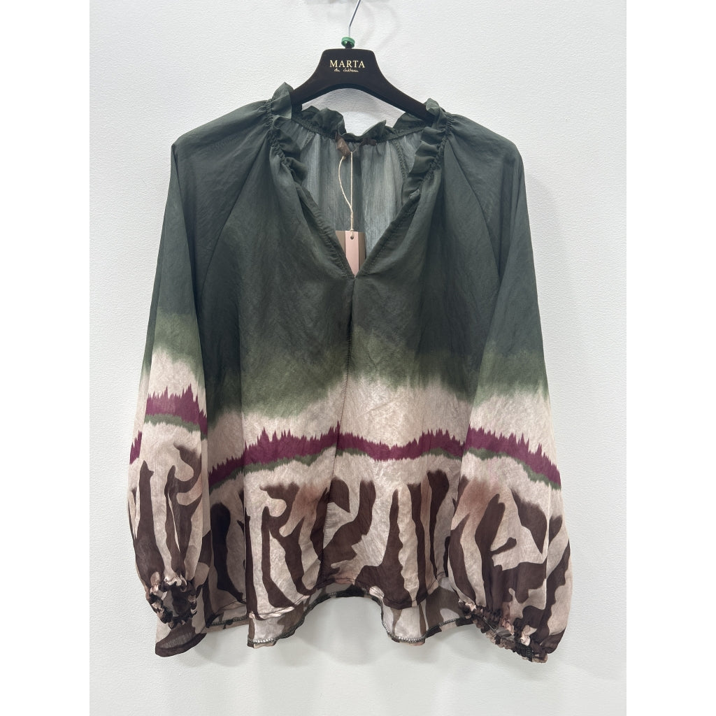 MARTA DU CHATEAU - SKJORTE - BELLADONNA 003 - MILITARY