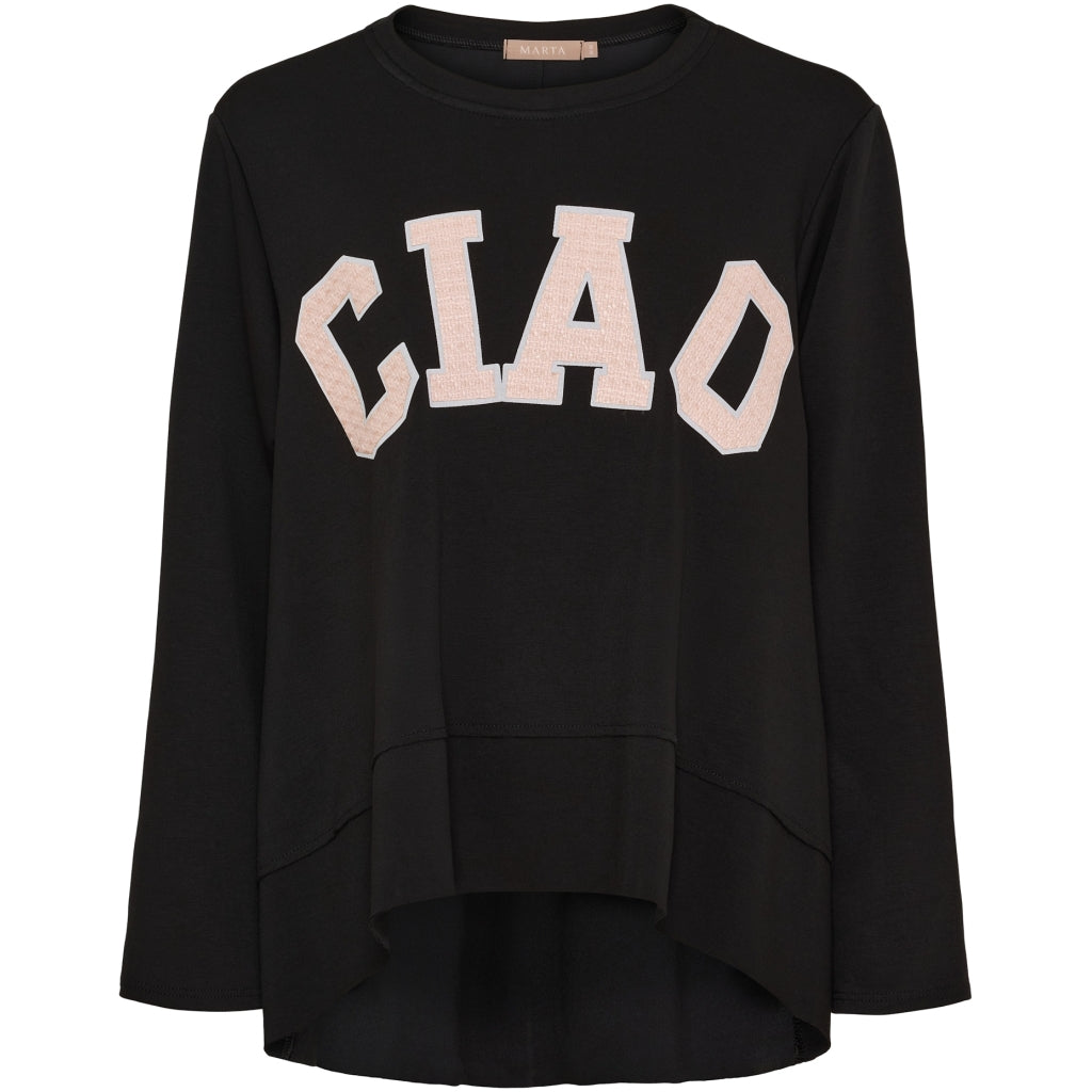 MARTA DU CHATEAU - SWEATSHIRT - CHARLINE 85783 - SORT