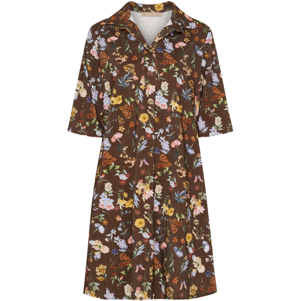 MARTA DU CHATEAU - KJOLE - WILDROSE 259351V - BROWN PRINT