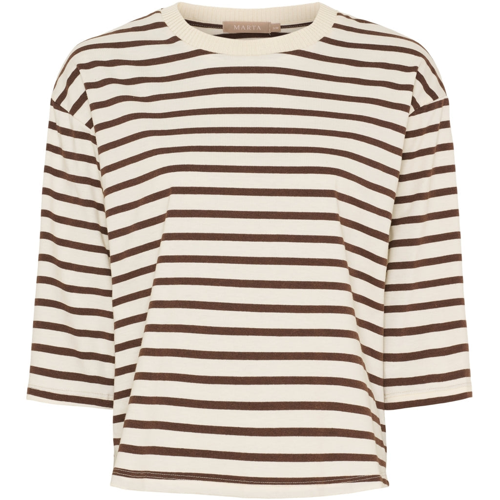 MARTA DU CHATEAU - T-SHIRT - BROOKLYN 58351 - BEIGE/MORO