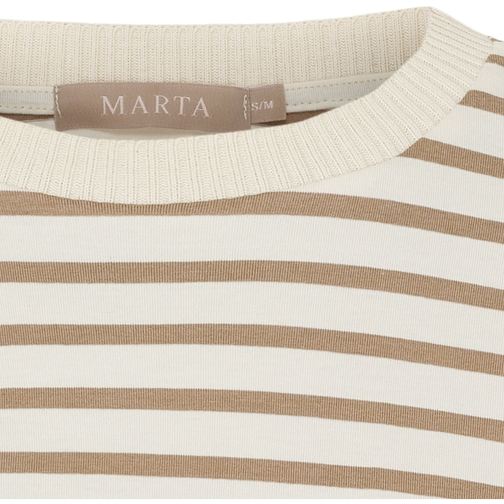 MARTA DU CHATEAU - T-SHIRT - BROOKLYN 58351 - BEIGE/FANGO