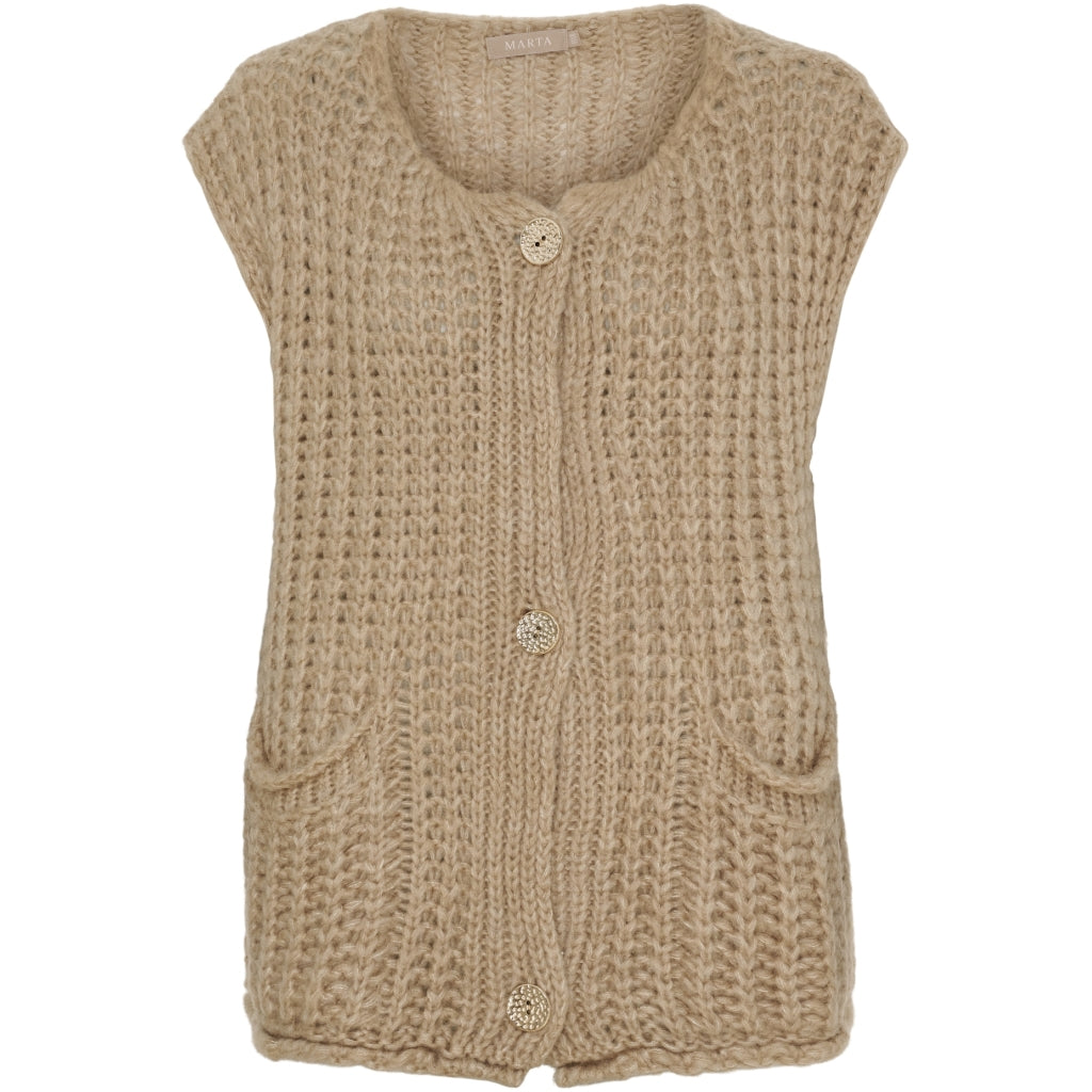 MARTA DU CHATEAU - STRIK VEST - RUBY 9567 - BEIGE9546