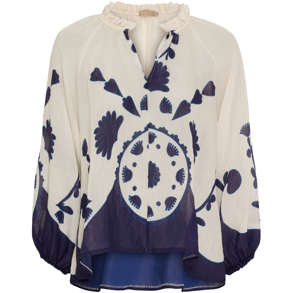 MARTA DU CHATEAU - SKJORTE - CLARY 003 - BLUEV4058TPI