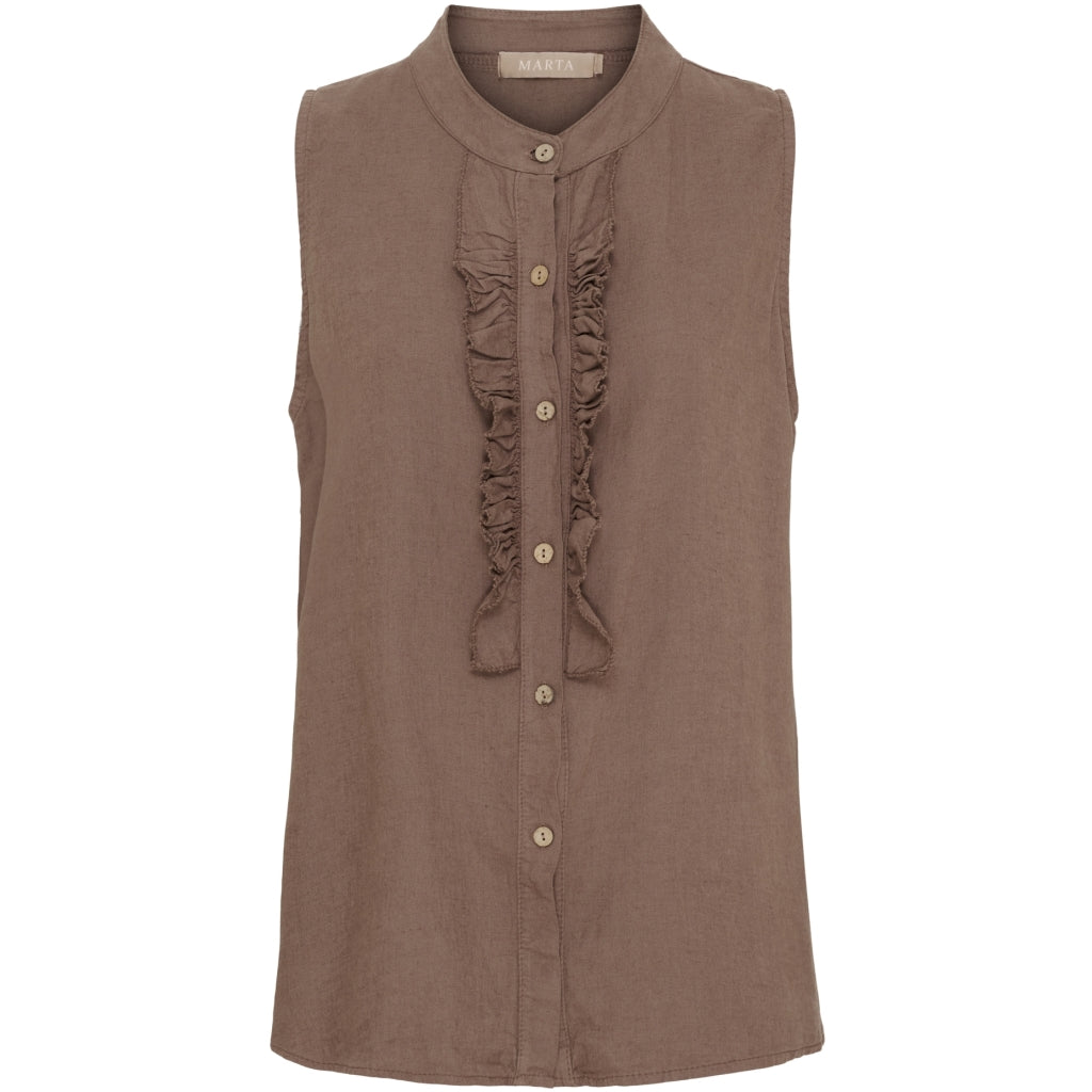 MARTA DU CHATEAU - TOP - MALENE 258356 - COLD BROWN