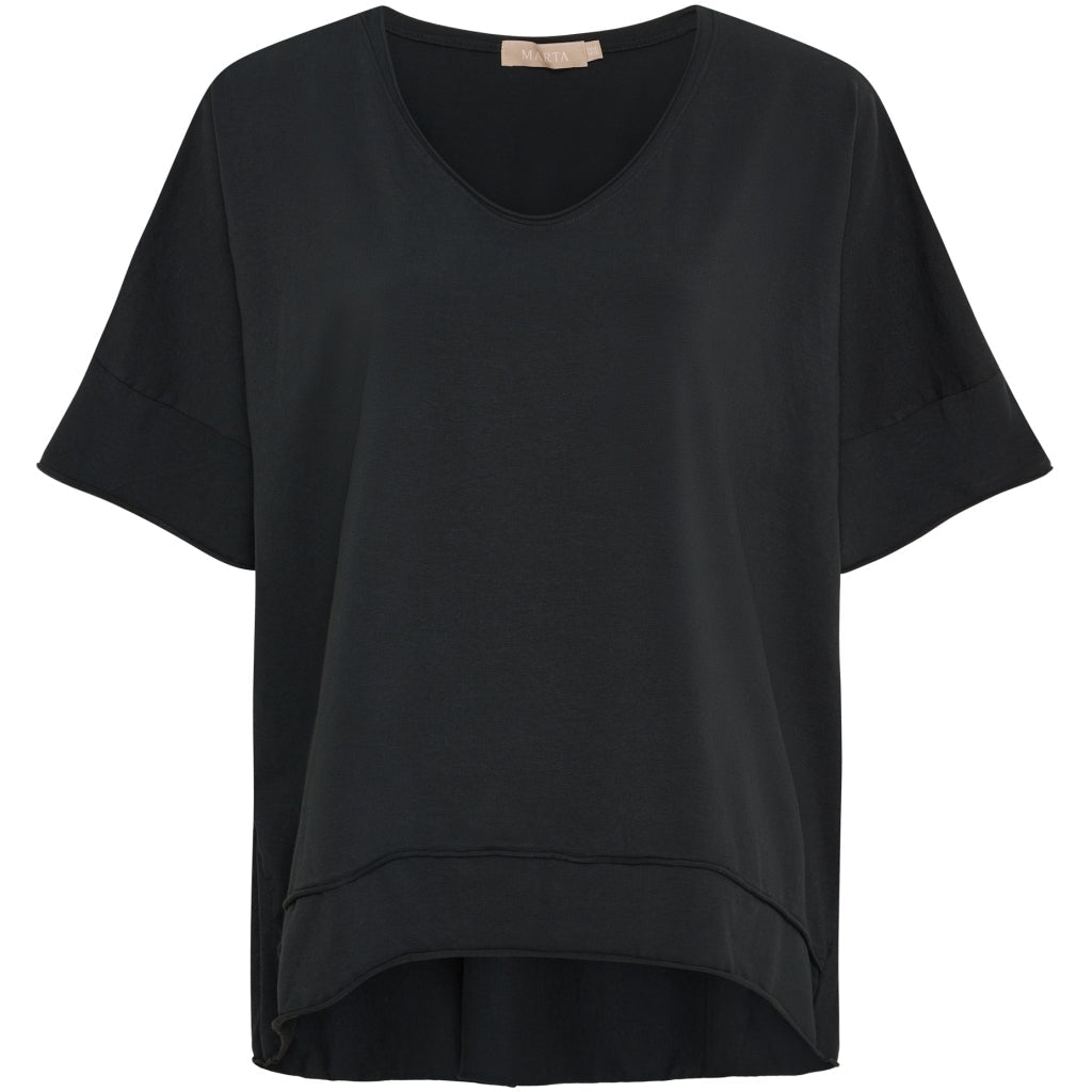 MARTA DU CHATEAU - T-SHIRT - JANNA 2436 - SORT