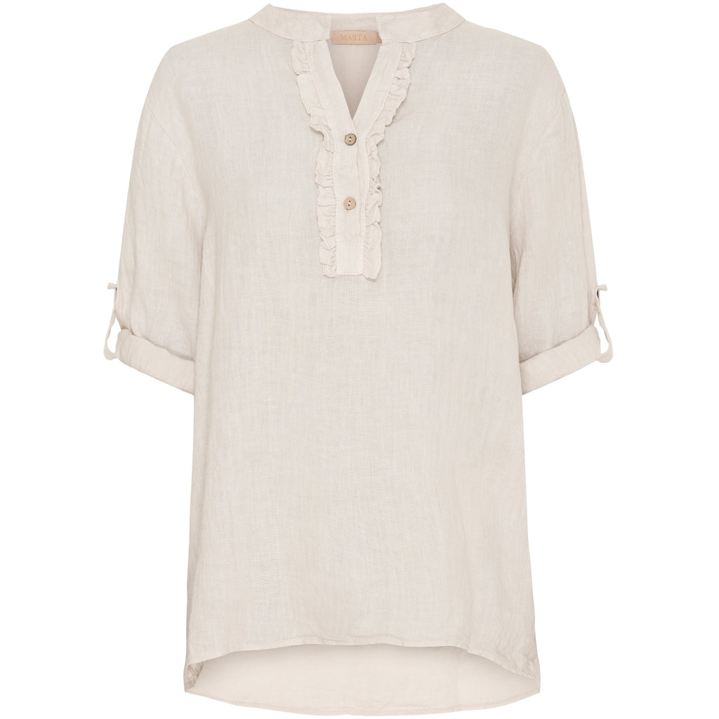 MARTA DU CHATEAU - SKJORTE - BONNIE 85137 - SABBIA