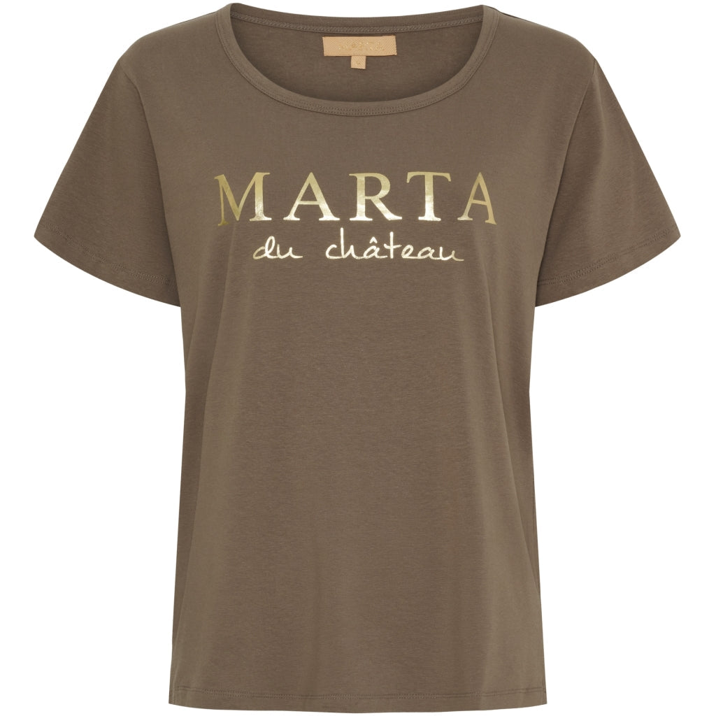 MARTA DU CHATEAU - T-SHIRT - JEANETTE MT-002 - FOSSIL FANGO