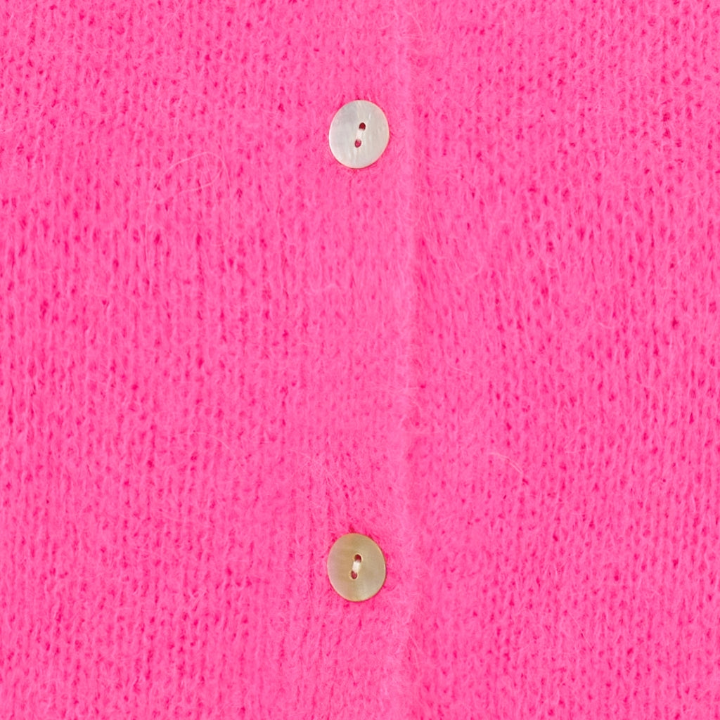 MARTA DU CHATEAU - CARDIGAN - JULIANA 2413 - FUXIA FLUO