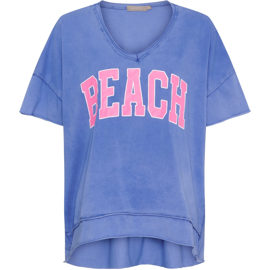 MARTA DU CHATEAU - T-SHIRT - NELLA 2436/B - ROYAL/FUXIA