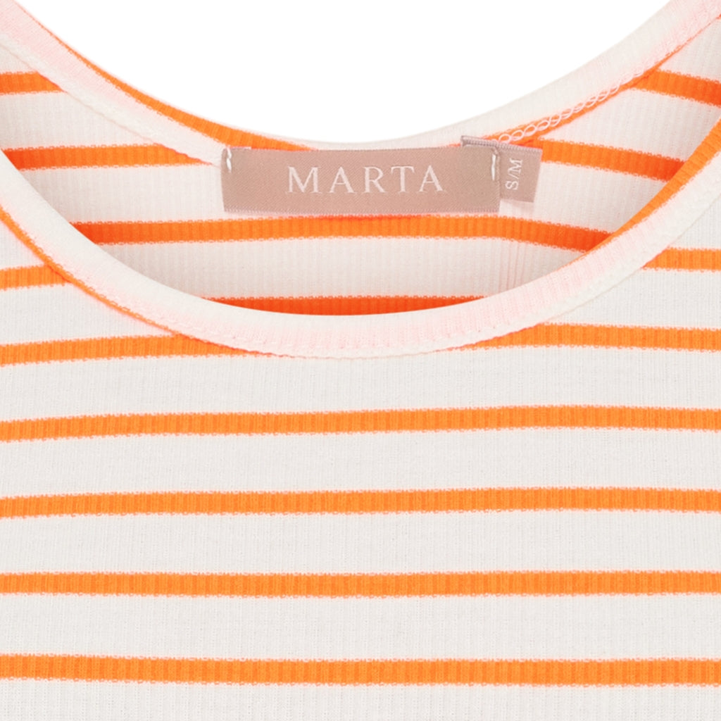 MARTA DU CHATEAU - TOP - MARINA 2499/B - ARANCIO FLUO