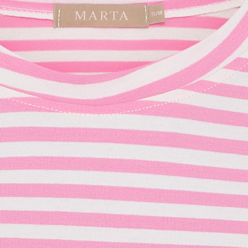 MARTA DU CHATEAU - T-SHIRT - ENRICA 258036 - BUBBLEGUM STRIPE