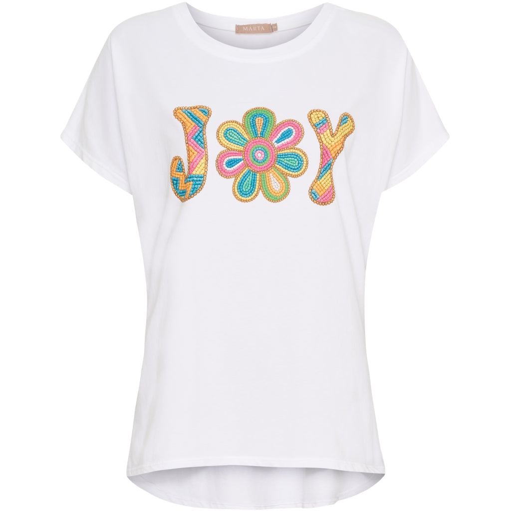 MARTA DU CHATEAU - T-SHIRT - VILJA 23049 - JOY WHITE
