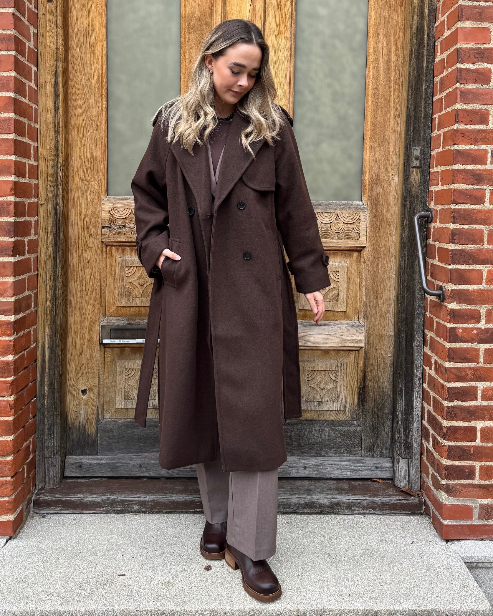 ONLY - FRAKKE - DEAR-TRILLION 15344734 - CHOCOLATE BROWN MELANGE
