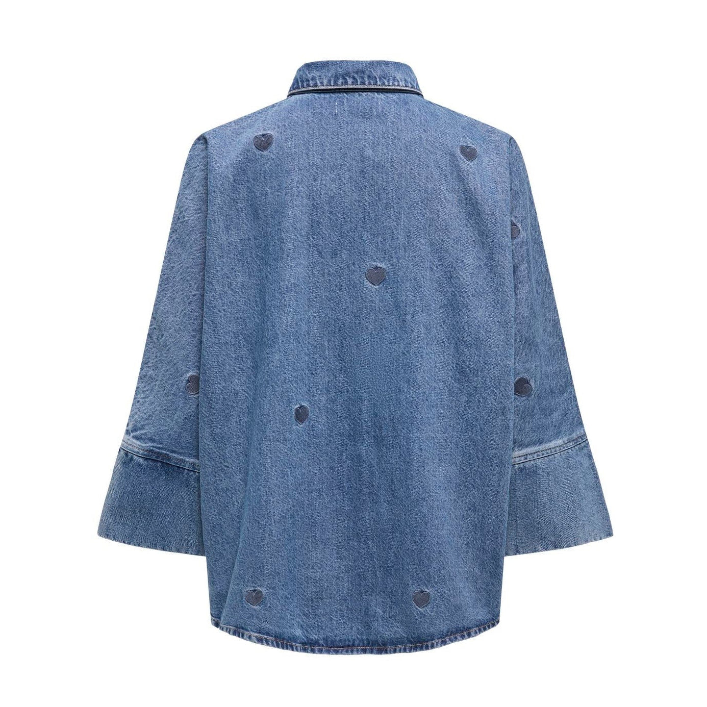 ONLY - SKJORTE - GRACE 15347081 - MEDIUM BLUE DENIM