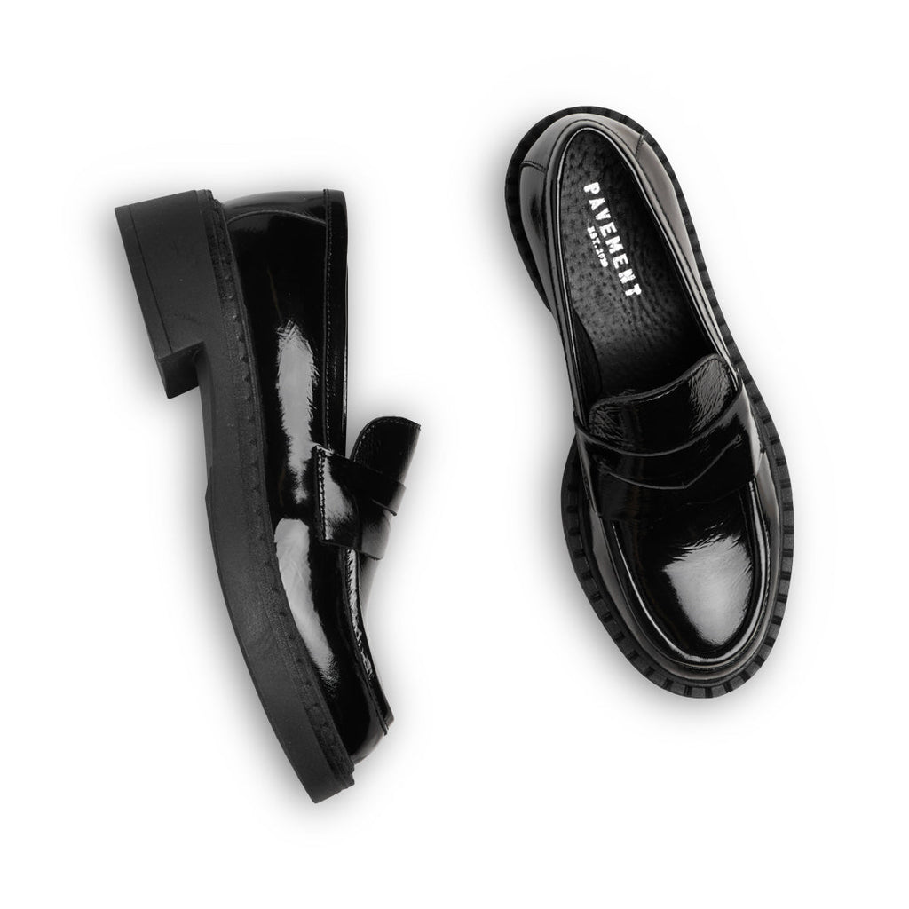 PAVEMENT - LOAFERS - NAYELI 21451-1 - BLACK POLIDO