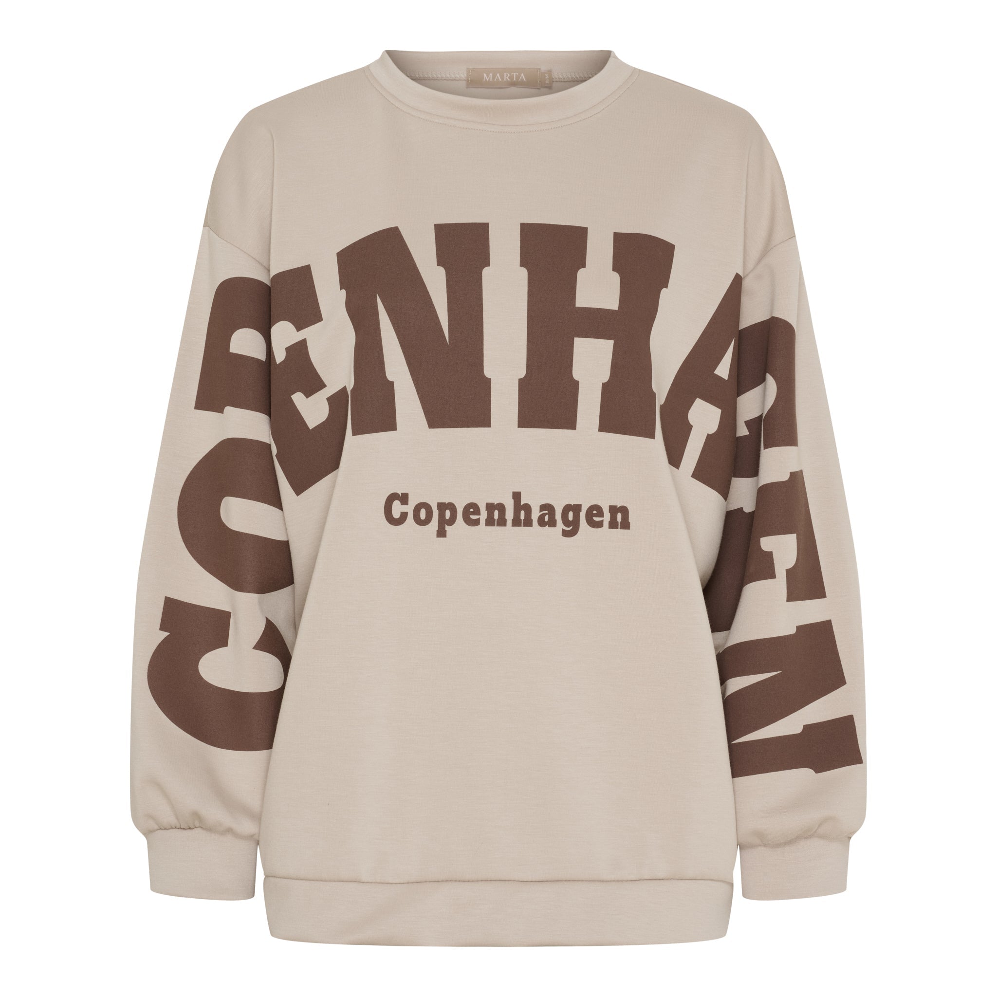 MARTA DU CHATEAU - SWEATSHIRT - HIBISCUS 22659 - BEIGE