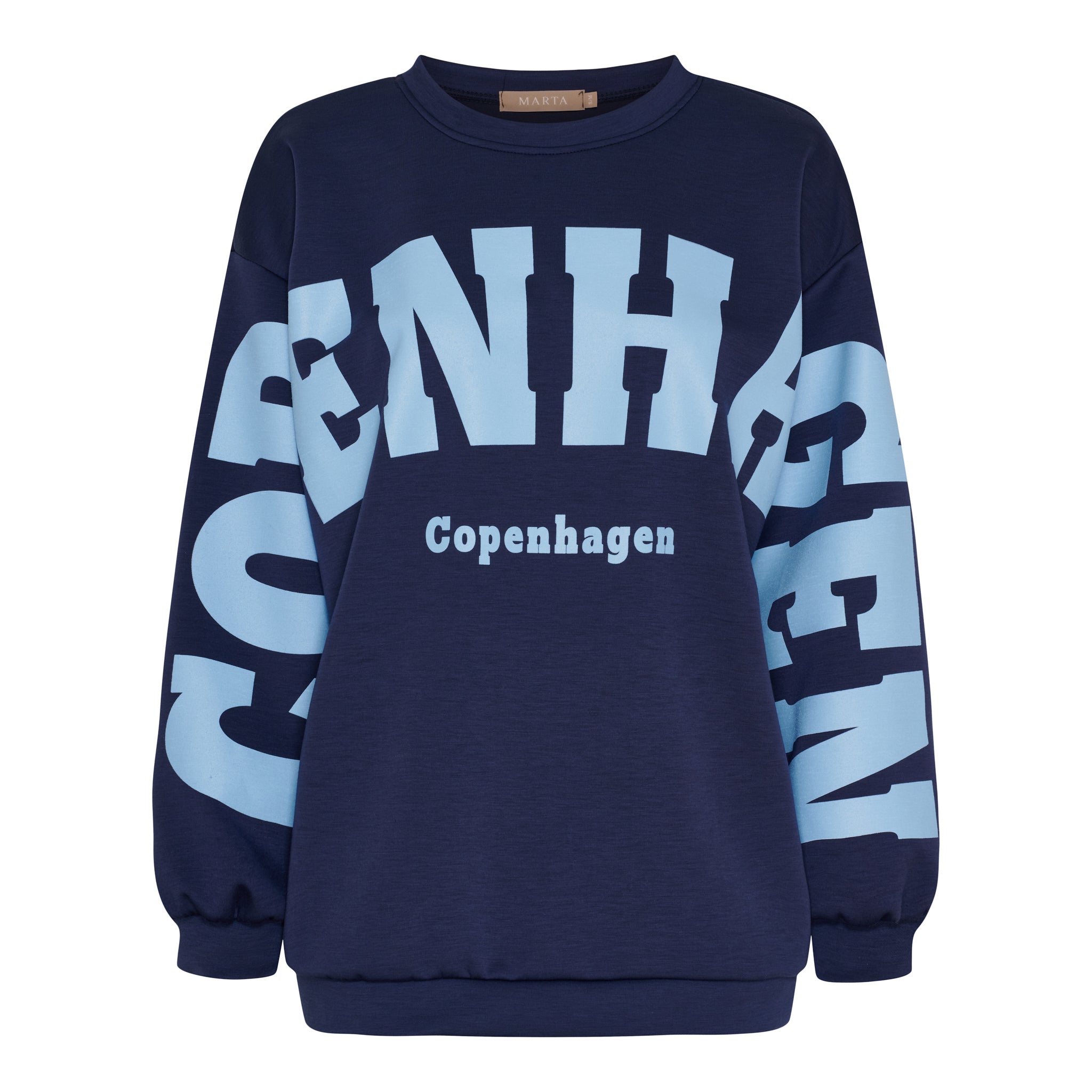 MARTA DU CHATEAU - SWEATSHIRT - HIBISCUS 22659 - NAVY/SKY
