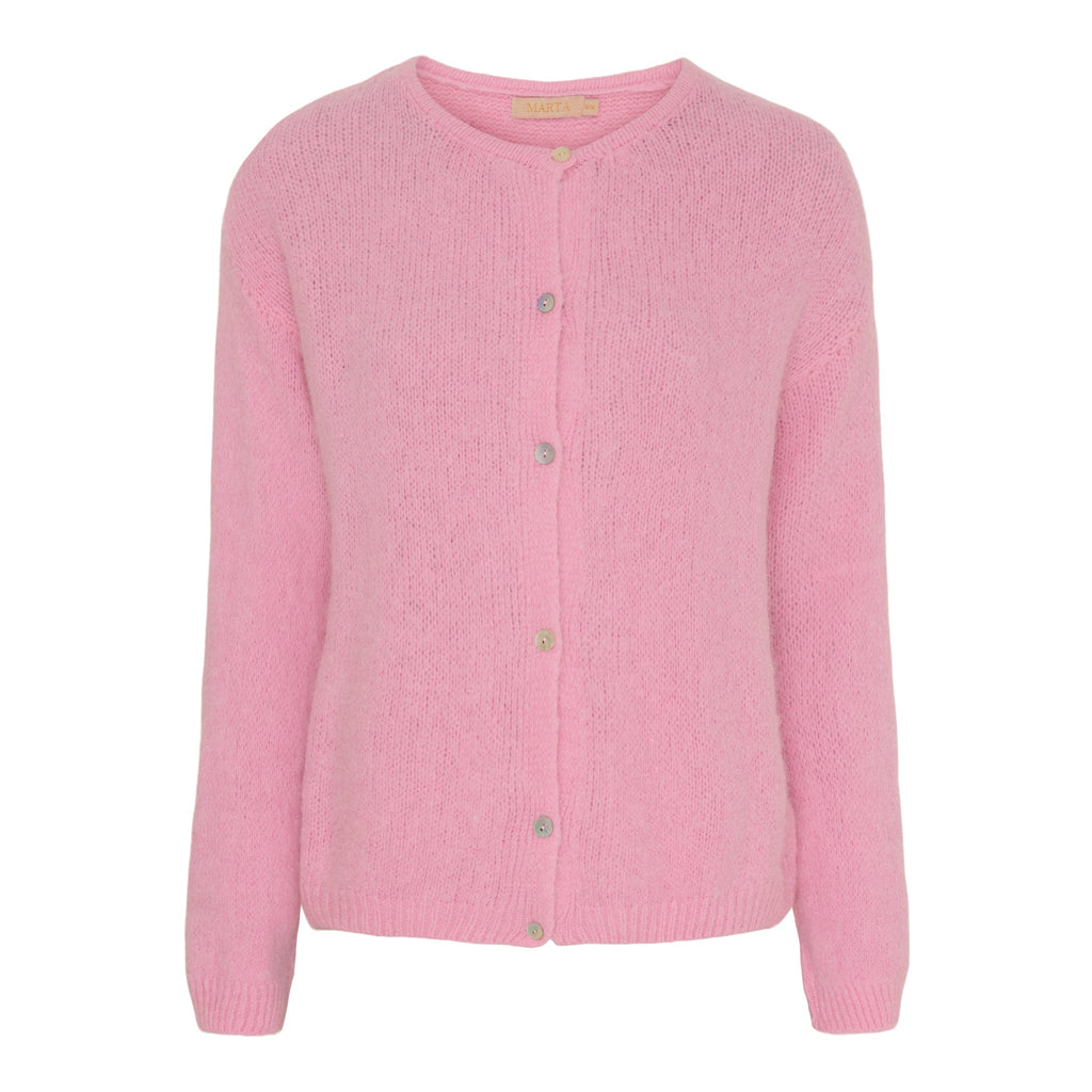 MARTA DU CHATEAU - CARDIGAN - KIKI 2406 - BABY PINK