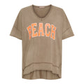 MARTA DU CHATEAU - T-SHIRT - NELLA 2436/B - MARRONE/ARANCIO