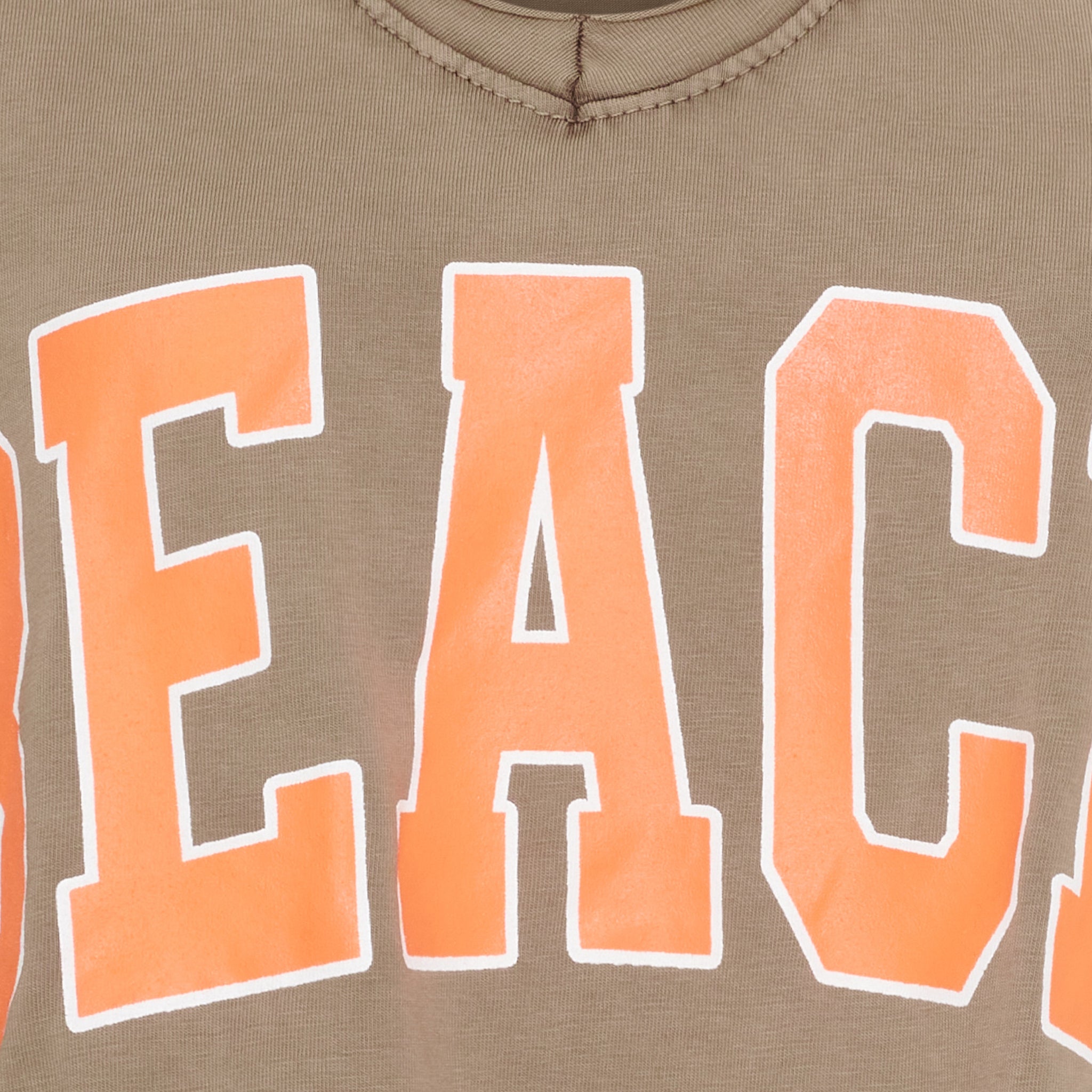 MARTA DU CHATEAU - T-SHIRT - NELLA 2436/B - MARRONE/ARANCIO