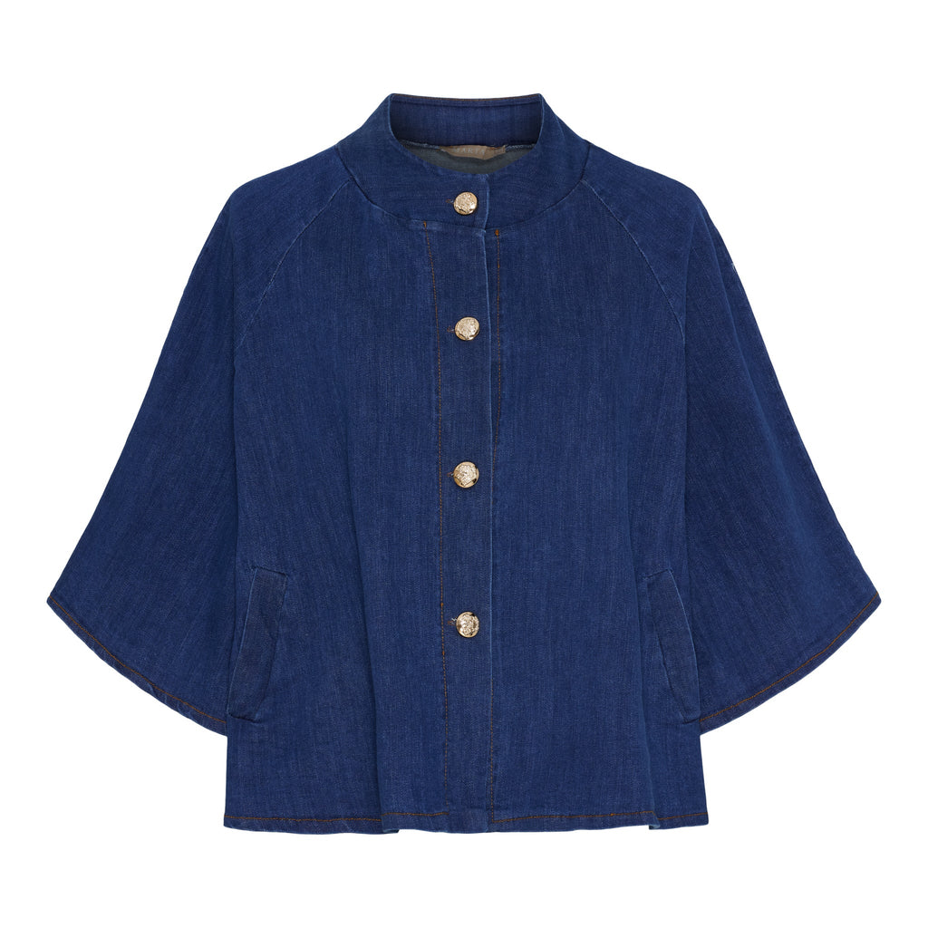 MARTA DU CHATEAU - JAKKE - ARWEN 248370J - MEDIUM BLUE DENIM