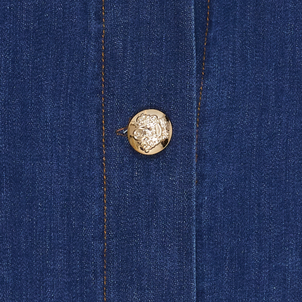MARTA DU CHATEAU - JAKKE - ARWEN 248370J - MEDIUM BLUE DENIM