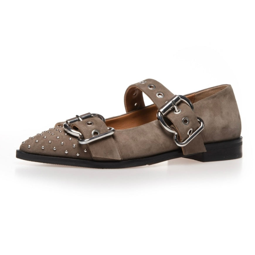 COPENHAGEN SHOES - BALLERINA - FUTURE VIBES SUEDE CS8538 - GREEN