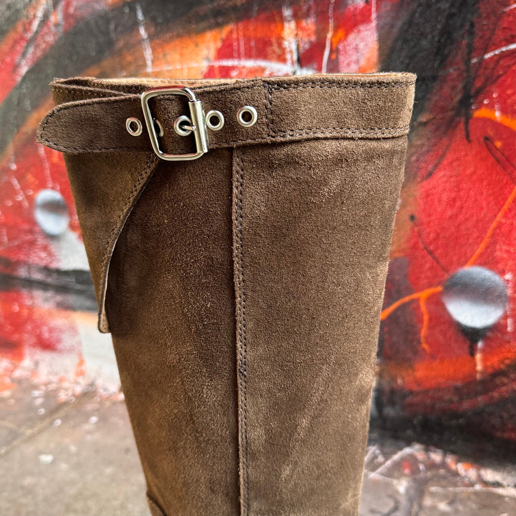 PAVEMENT - STØVLE - ANINE SUEDE 25475-1 - BROWN SUEDE