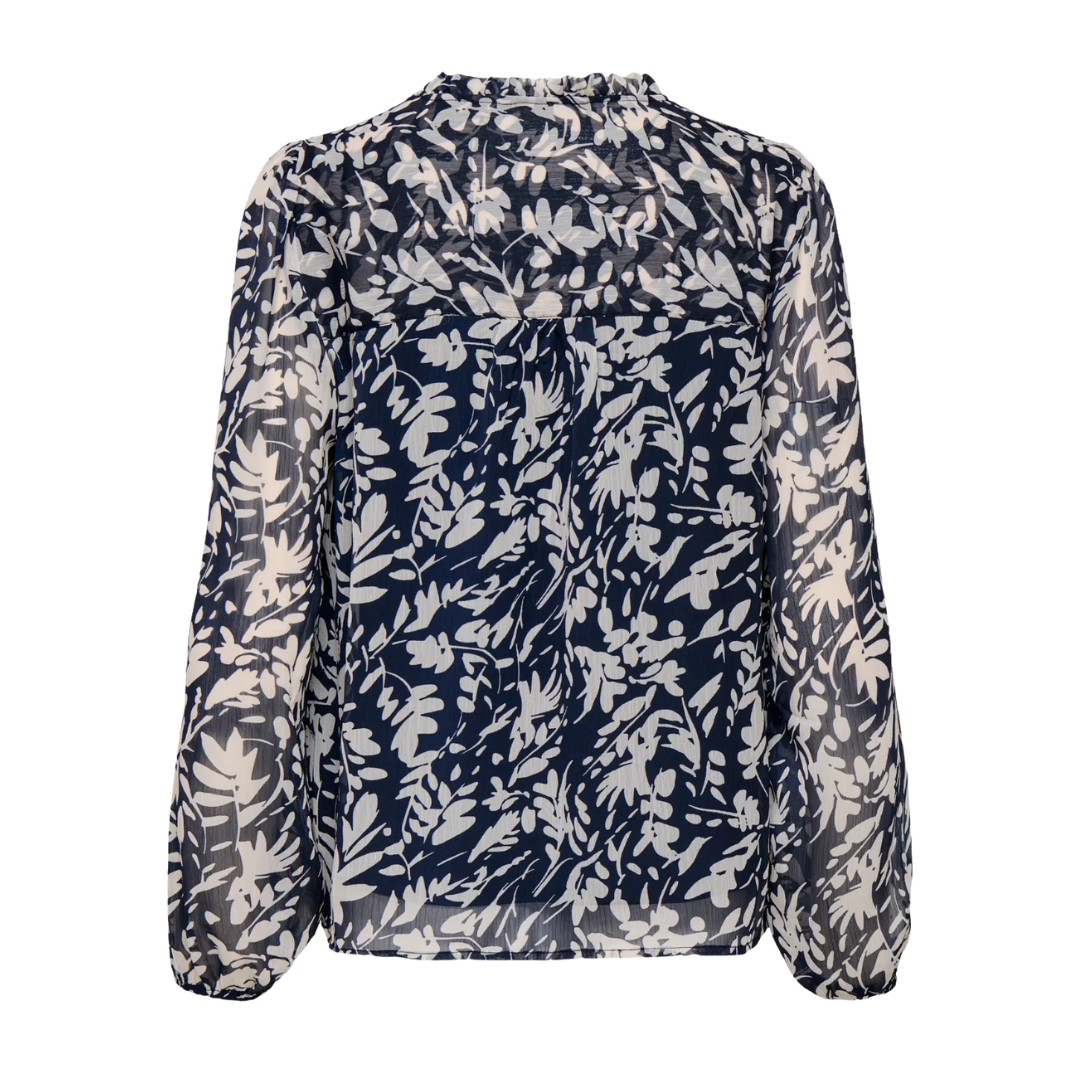 ONLY - BLUSE - DITSY 15229700 - NIGHT SKY/HEMA FLOWER PUMIC