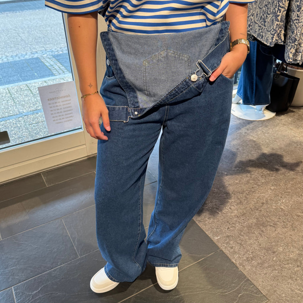 PIECES - DUNGAREE - FENNA 17161134 - DARK BLUE DENIM