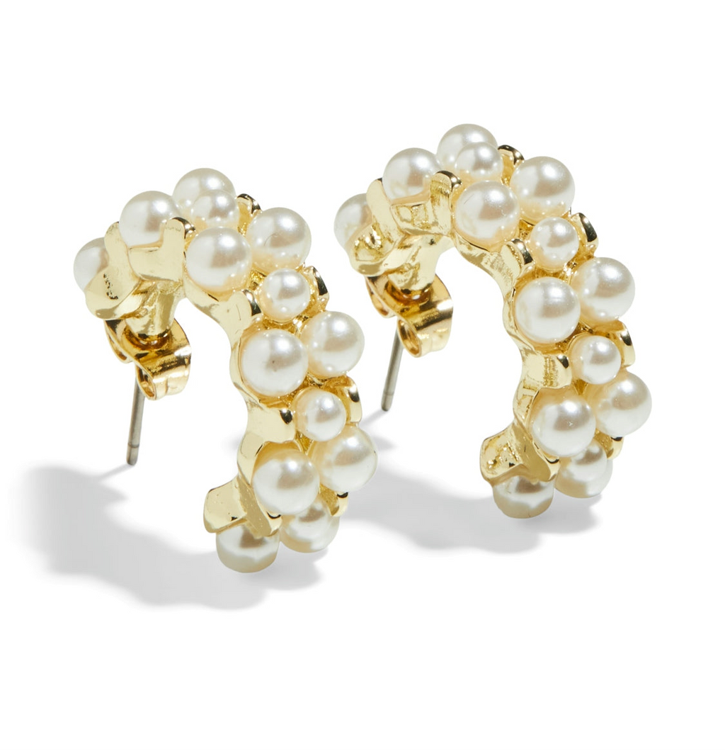 PIECES - HOOPS - KIKKA 17150851 - GULD