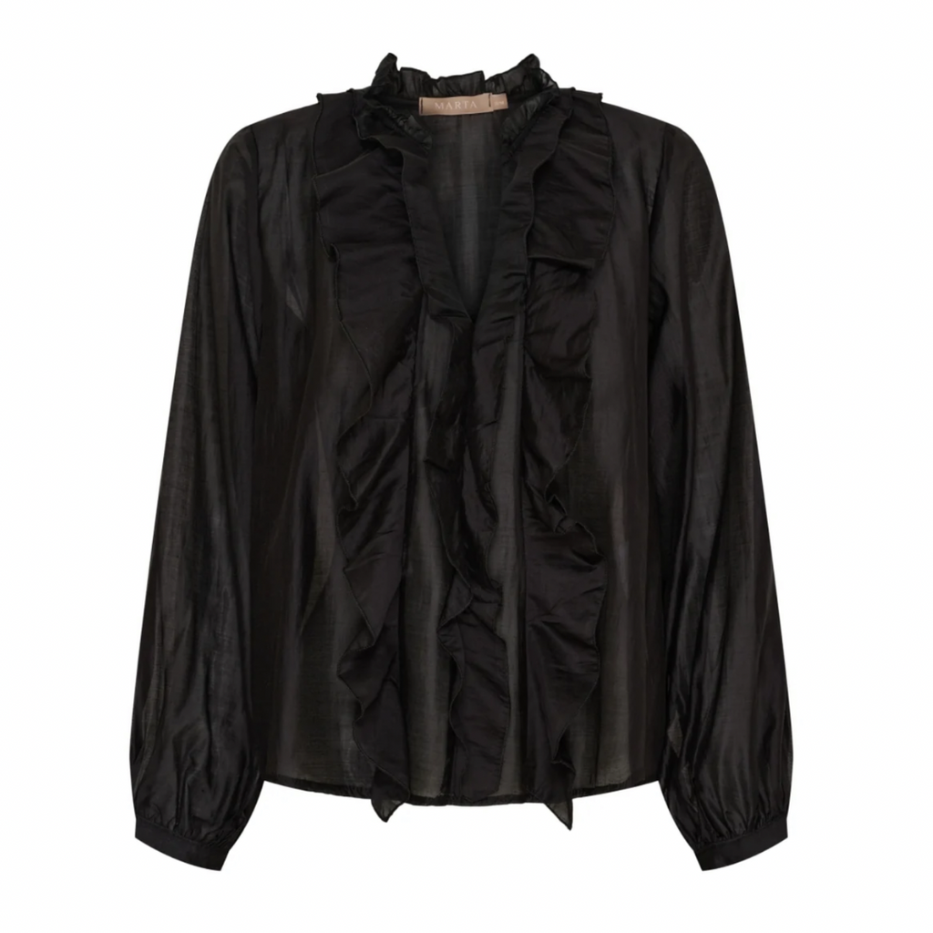 MARTA DU CHATEAU - BLUSE - NAIRA 58221M - SORT