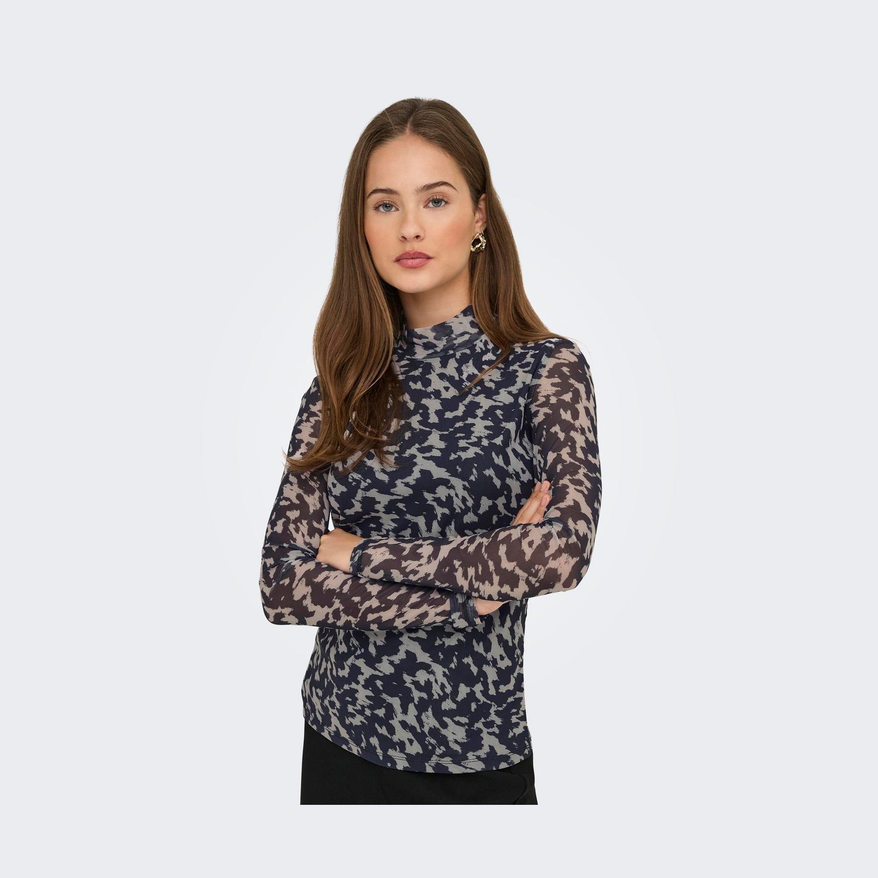 ONLY - MESHBLUSE - ERICA 15141298 - BLUE GRAPHITE