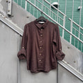 PULZ - SKJORTE - LUCA 50208896 - ESPRESSO