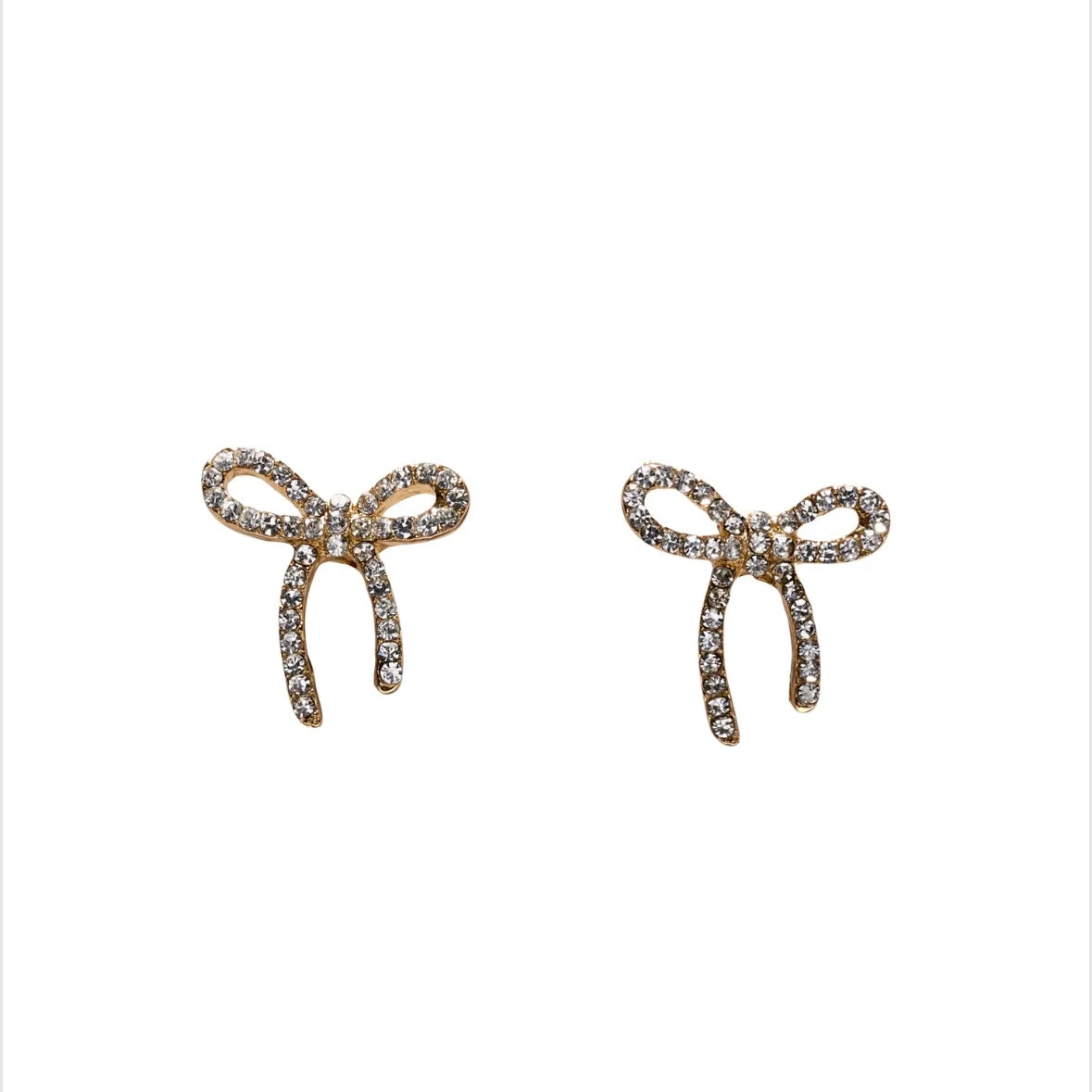 ONLY - ØRERINGE - HAYLEE 15299146 - GOLD COLOUR BOW