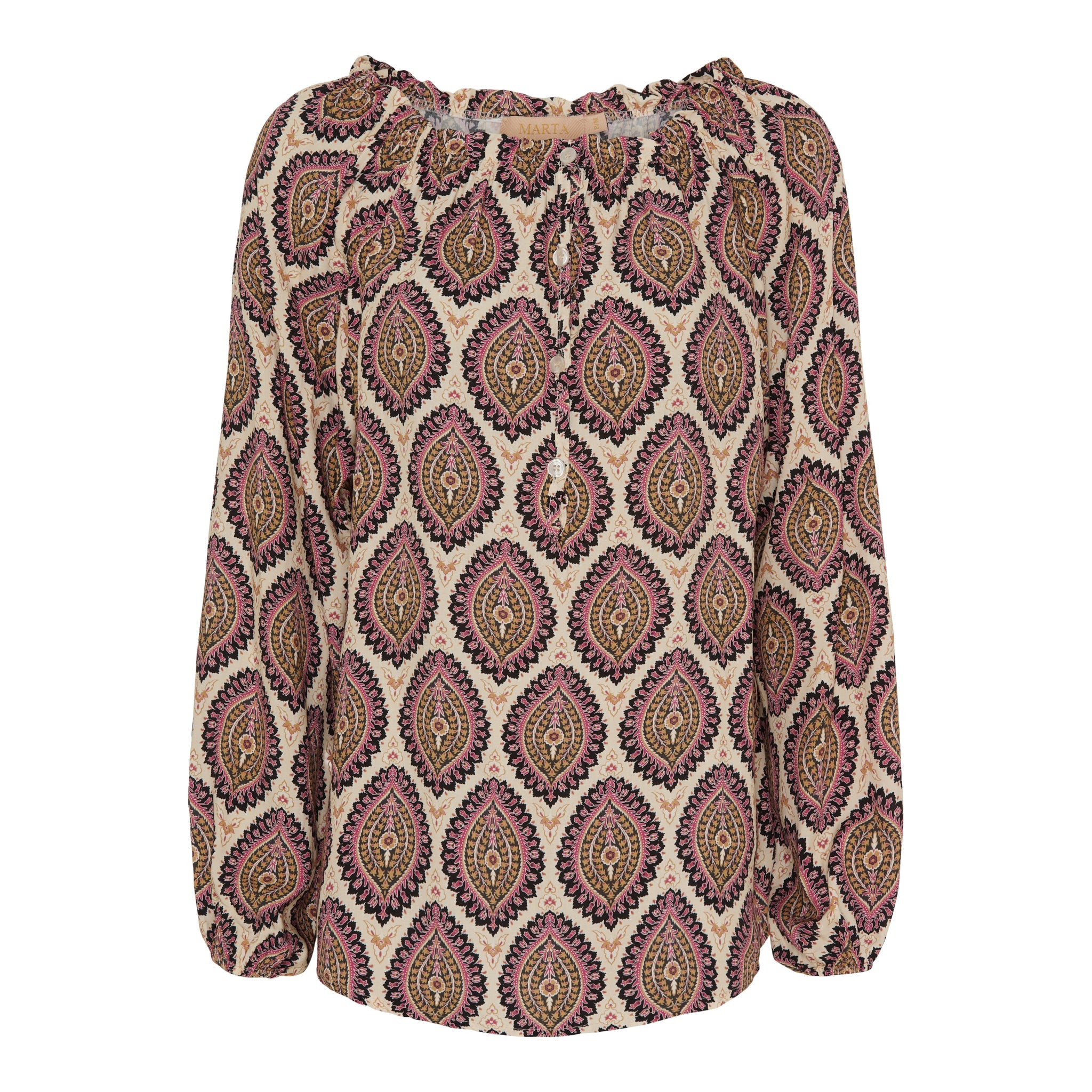MARTA DU CHATEAU - SKJORTE - NADIA 6100 - SORT 605TPK
