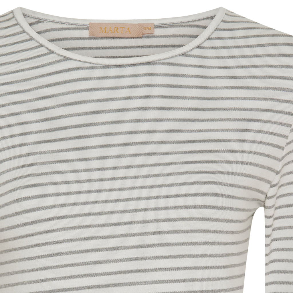 MARTA DU CHATEAU - BLUSE - NANCY LS - 6111 - GREY